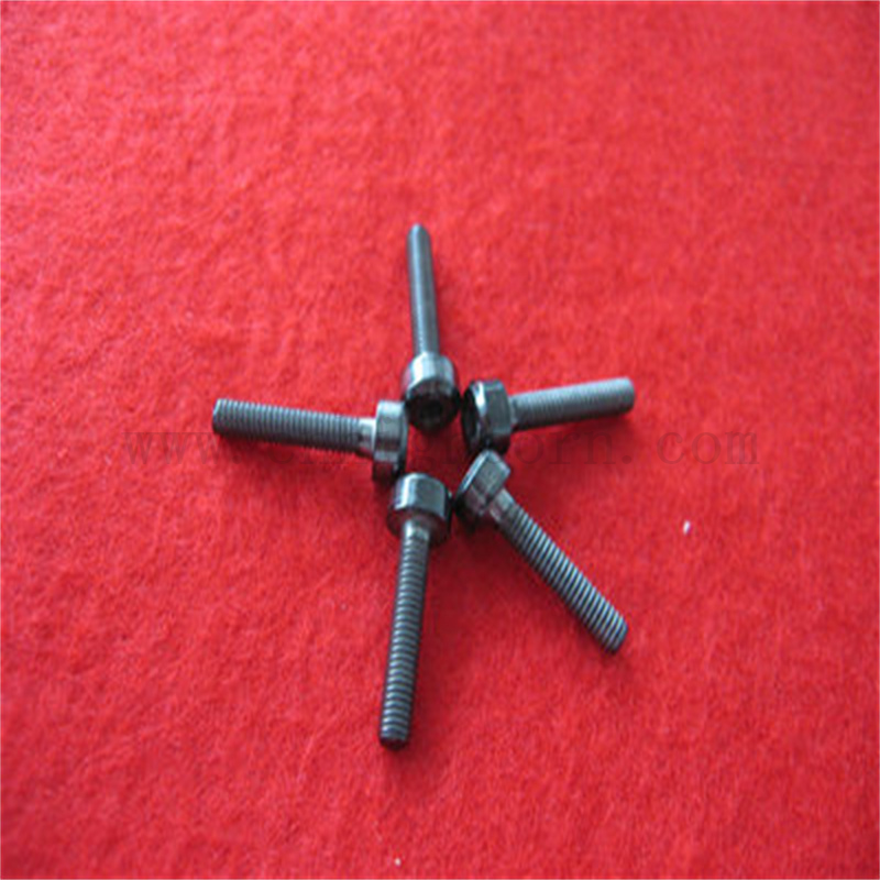 Schwarz Zro2 Keramikisolationsschraube Verschleiß resistenter Zirkoniaschraube