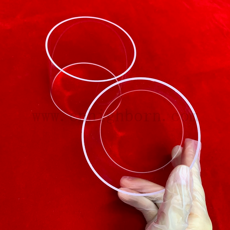 Hochreinheit UV Clear Quarzglas Schweißflansch für Quarzreaktor