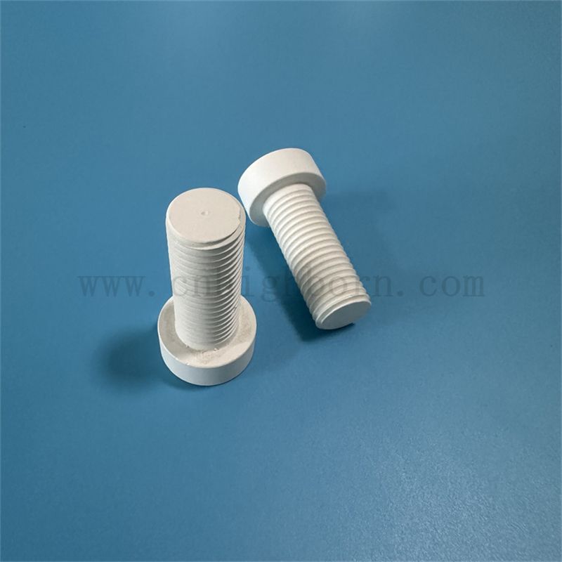 Heiße Pressung Bor Nitrid Keramikschraube Bn Teile Isolator für Industrie