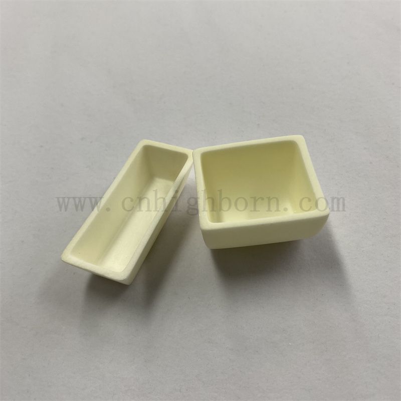 Hochtemperaturbeständiges Al2O3 Keramik Rundkucible Aluminiumoxid -Porzellan -Verbrennungsboot