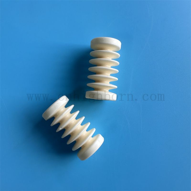 Customized Wear Resistenz 95% 99% Alumina Keramik Guide Roller Industrial Polished Textile Teile
