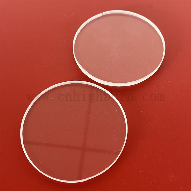 Hochreinheit transparente Zirkula Silica Glass Panel runde Quarzscheibe