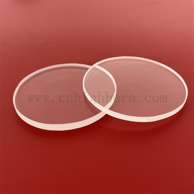 Hochreinheit transparente Zirkula Silica Glass Panel runde Quarzscheibe