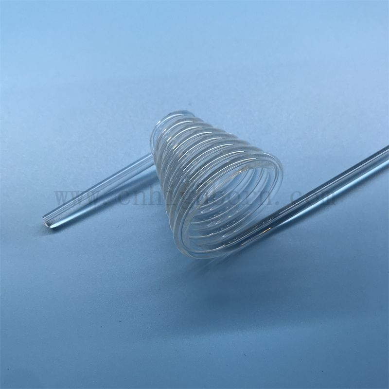 Wärmewiderstand klar maßgeschneiderte helikale Quarzfusekieselglasrohr