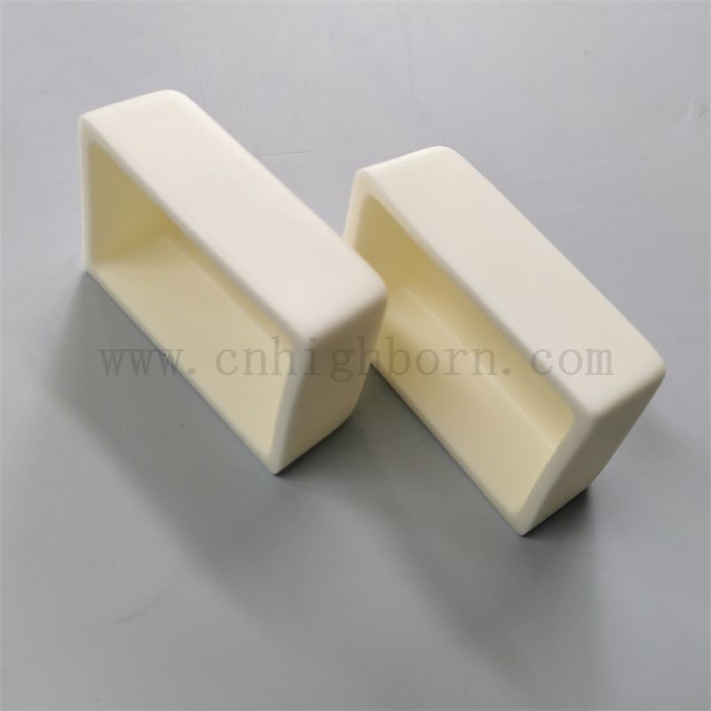 Customized 99% AL2O3 Rechteckboot Alumina Keramik Crucible
