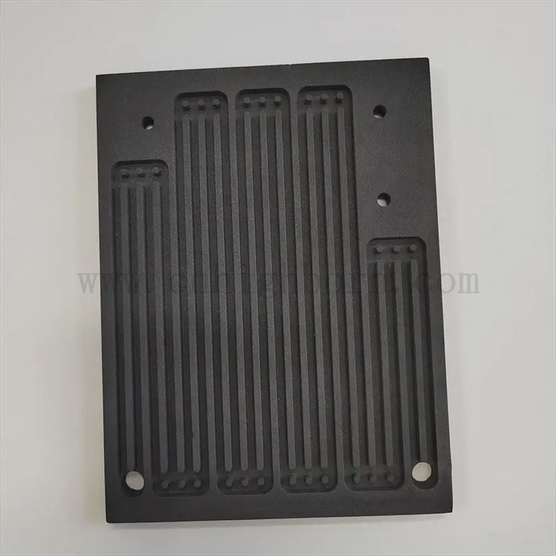 Customisierte RBSIC/Sisic Sintered Silicon Carbid Ceramic Bipolar Platte SIC Board