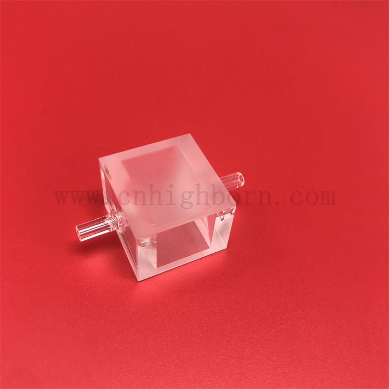 Laborforschungsquarz Instrumente Quarz fluoreszierende Glaskuvetten