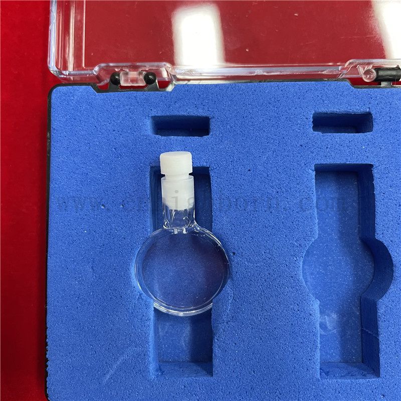 Hochgenauige Spektrophotometer Quarzkuvette fluoreszierende klare optische Glaszelle mit Deckel