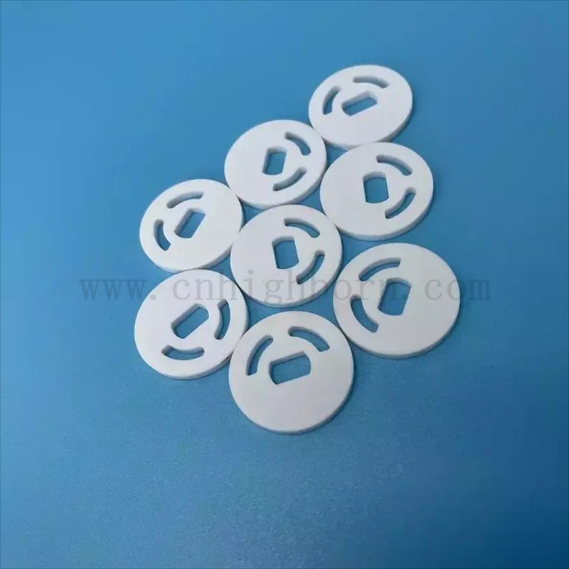 Verschleißfeste Aluminiumoxid-Rundplatte Al2O3-Keramik-Isolierscheibe