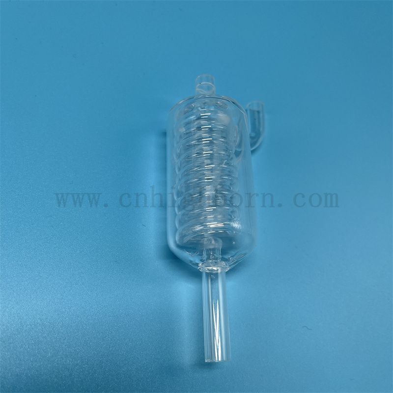 Anpassung Hochtemperaturwiderstand transparenter Quarzglasrohr klares Kieselglas -Kondensrohr mit Fusion