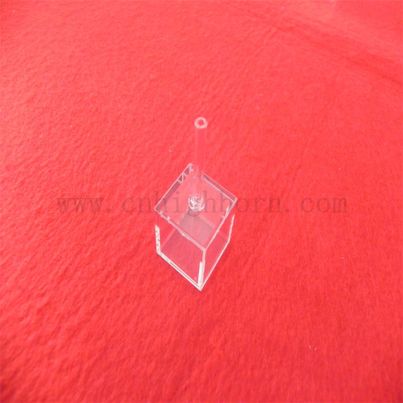 Kubikzellen Laborzellen kurzer Weg mit Füllrohrglas Kubikkuvetten für die chemische Industrie