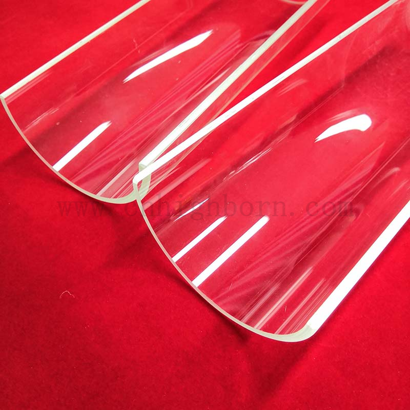 Widerstand Hochtemperatur Bogen Quarzglas Panel Quarz Halbrohr