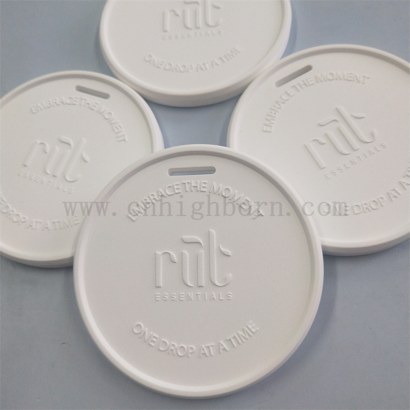 Logo Customized Auto Hanging Duft Keramik Gips für Aroma Diffusor