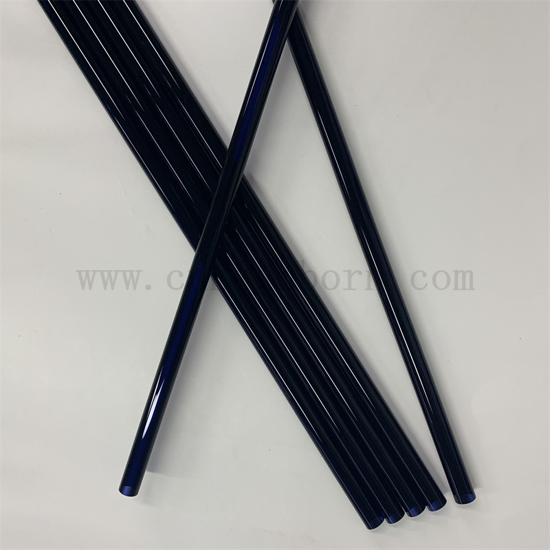 Wärmewiderstand blau gefärbte Silica Quarzglasrohr