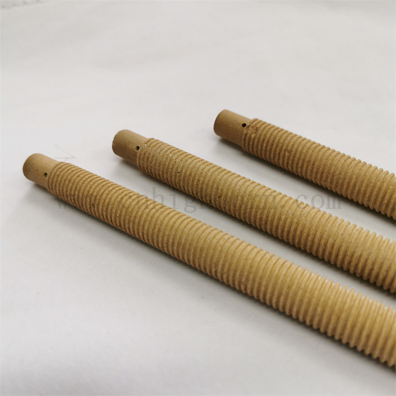 Guter thermischer Stoßwiderstand Cordierit Mullit Keramikschraubte Heizrohr