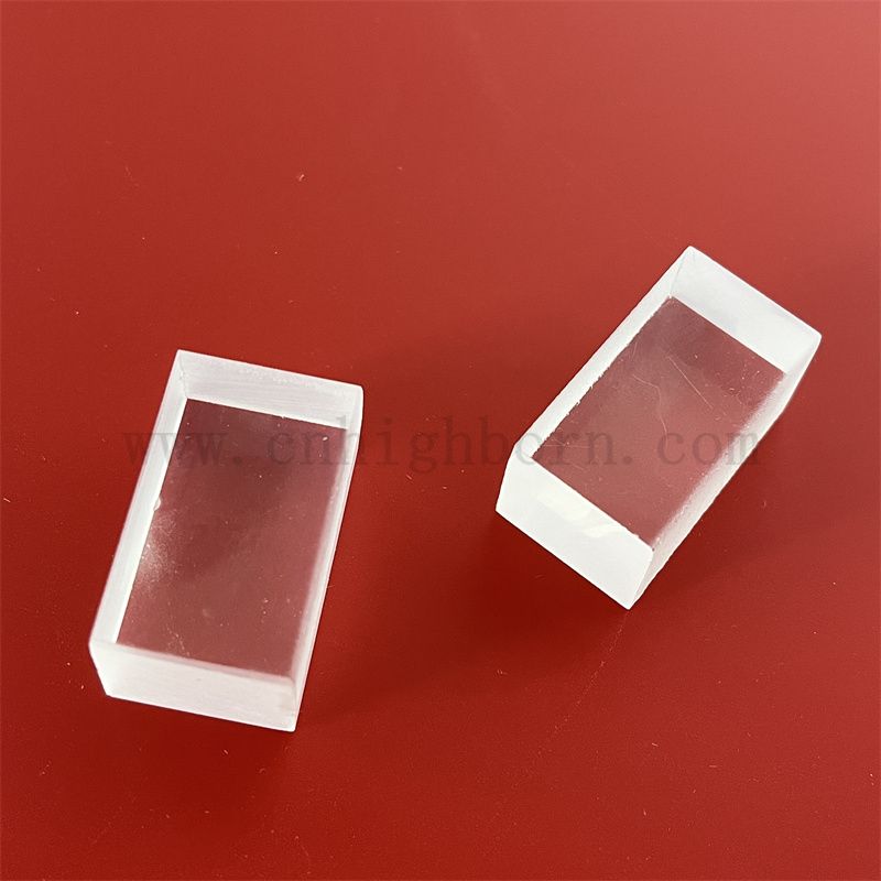 Benutzerdefinierte zwei Seiten frostige rechteckige Quarzglas dicke Platte Fusions Silica -Panel