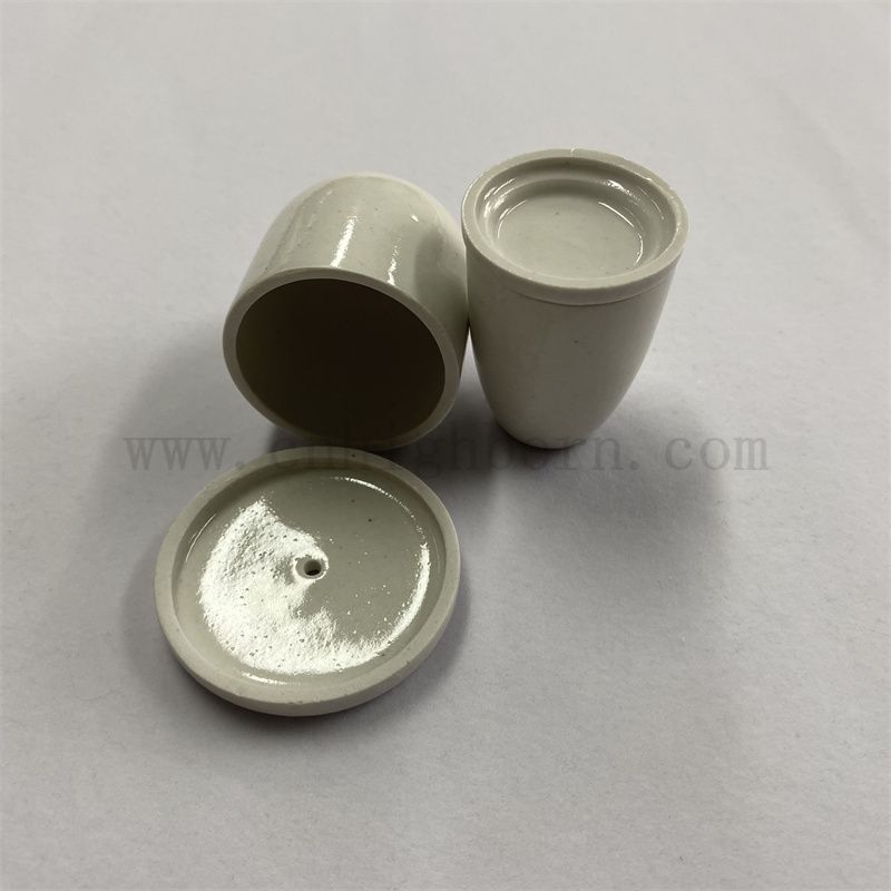 Laborverglastes G -Index Porzellan Tiegel für chemische Analyse Keramik -Topf mit Deckel