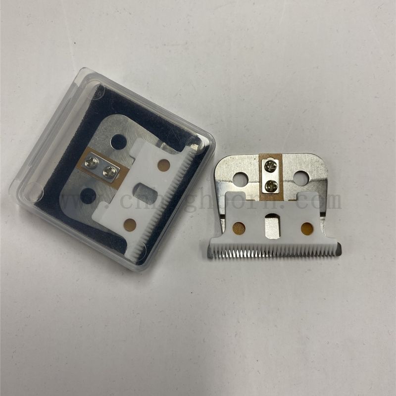 Zirkonia Keramik abnehmbarer Tierhaarschneiderblatt mit Metall Friseur -Clipper -Klingen des Austauschs