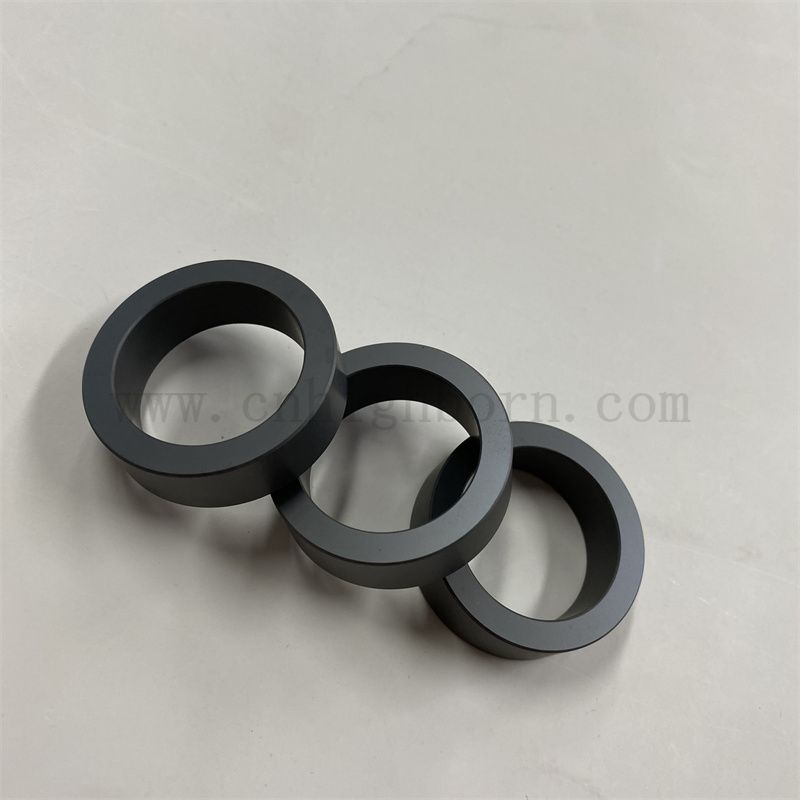 SSIC Sinterd Sealing Teil Siliziumkarbidkeramikringe mit geringer Reibung