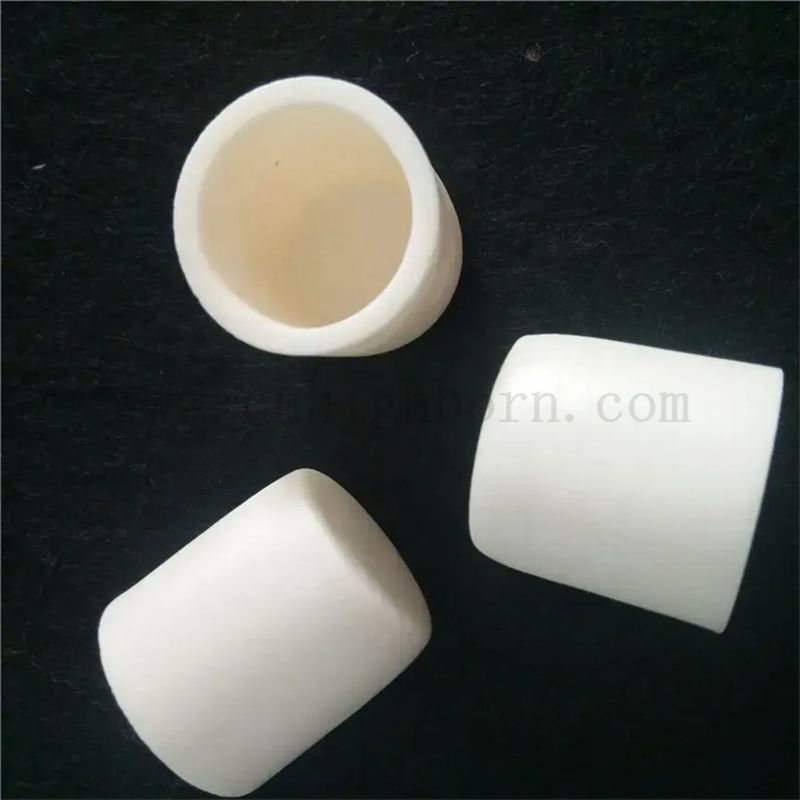 99% 95% AL2O3 Keramikheizung Aluminiumoxid Keramik kleiner Schmelztiegel mit flachem Boden