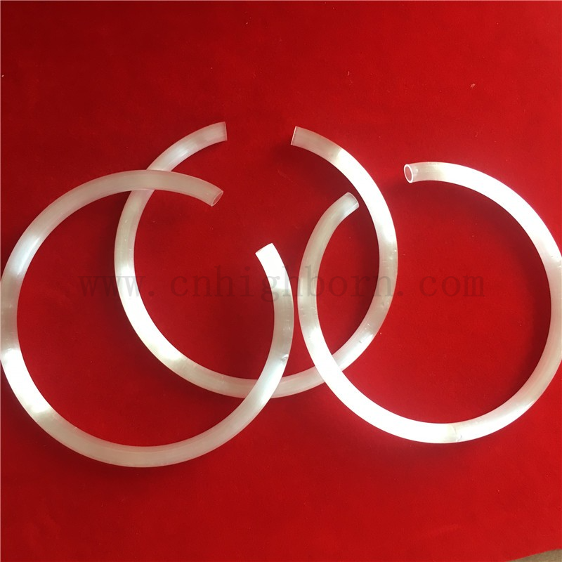 Anpassen Sie die C -Form undurchsichtiger, gefrosteter Quarzglasrohr