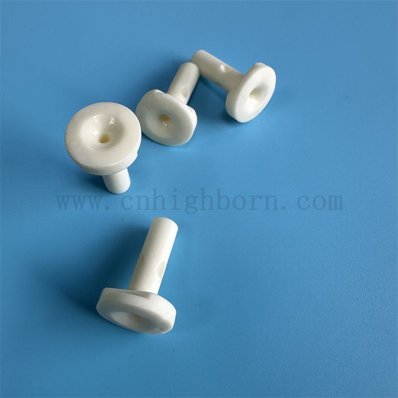 Elektrische Isolierpräzision 99,85% Aluminiumoxid Textilkeramik Pin Al2o3 Teile