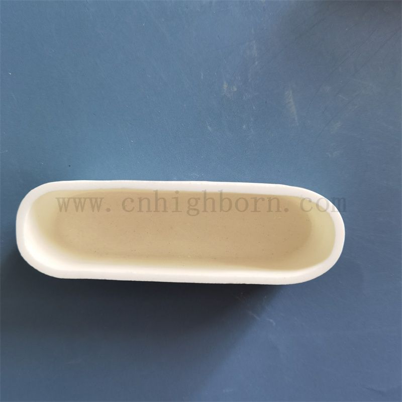 Hochtemperaturbeständige 99% AL2O3 Keramikschmelzboot Aluminiumoxid Verbrennung