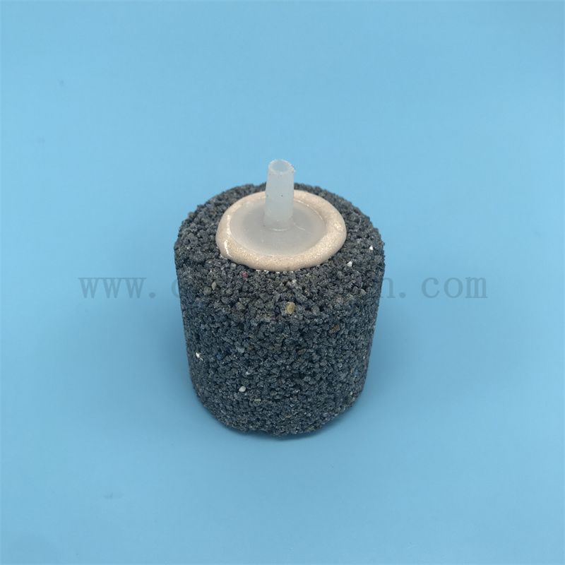 Hoher Sinterfischtank Luftblasenstein Aquarium Accessoire Zylinder für Teich Bubbler