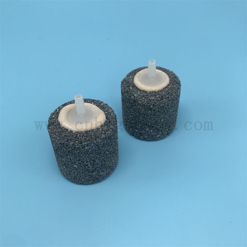 Hoher Sinterfischtank Luftblasenstein Aquarium Accessoire Zylinder für Teich Bubbler