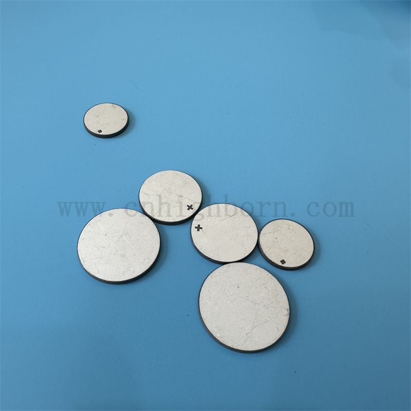 Piezoelektrische Keramik-Ultraschall-Schönheitsplatte doppelseitige Elektrodenkeramikscheibe