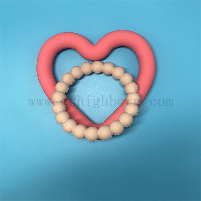 Silikongummi -Haustierzähne Schleifspielzeugnahrungsnahrung beständig gegen beißend Silikongummi -Ring