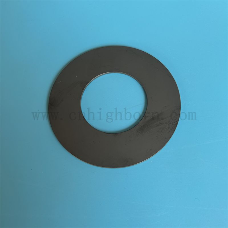 Isolator Schwarz Siliziumkarbidplatte Verschleiß resistent Sic Keramikring 