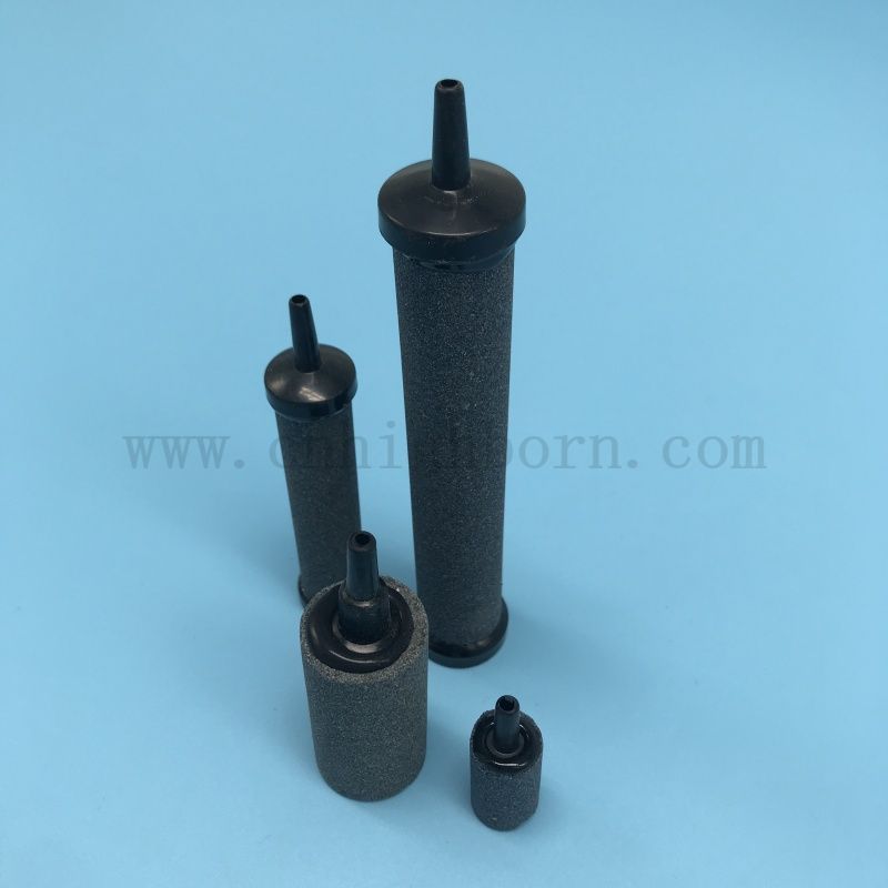  Benutzerdefinierte graue Farbaquariumzylinder quadratische Säulenblasen Luftstein