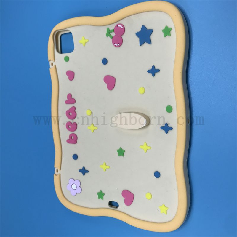 Customized Soft Pad Shell gelbe süßes Muster Silikon Gummi -Schutzhülle 