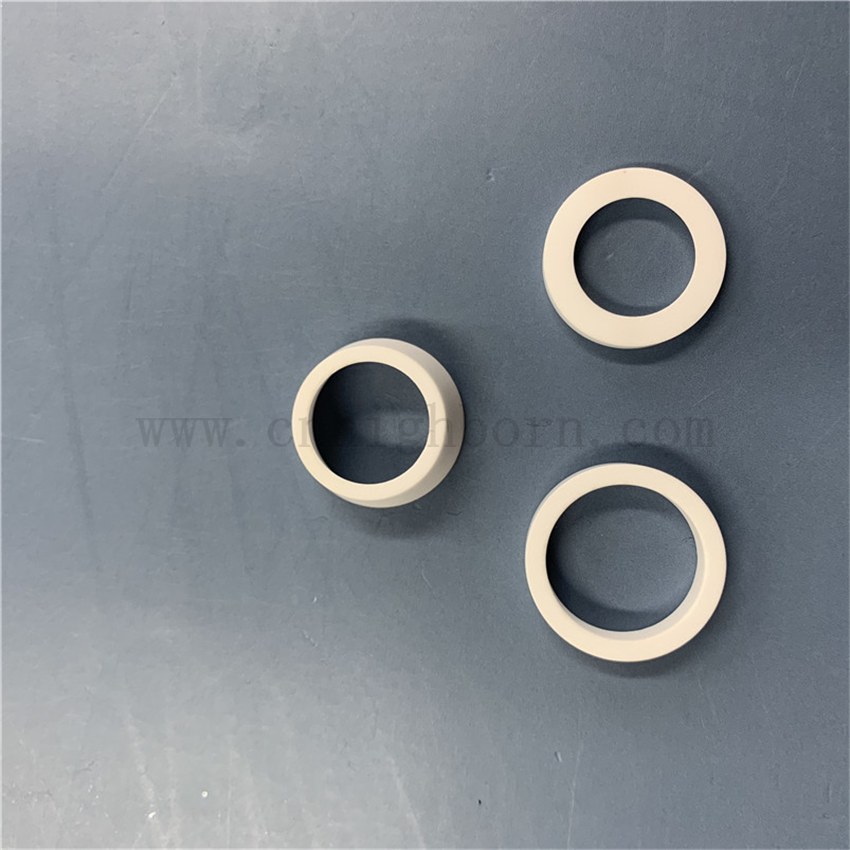 Maßgeschneiderter hochharter Aluminiumoxid-Keramik-Schutzzyklus-Dichtungsring aus 95 % AL2O3