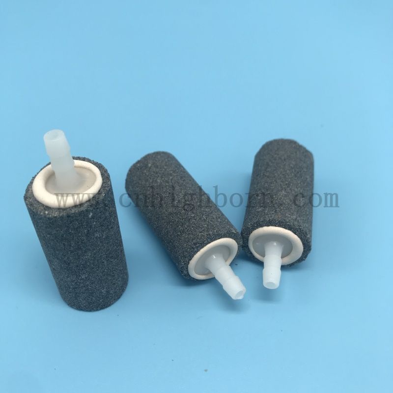 Zylindrische Luftblasensteinaquarium -Fischtankbelüftungspumpe Hydrokroponik Sauerstoffdiffusor 