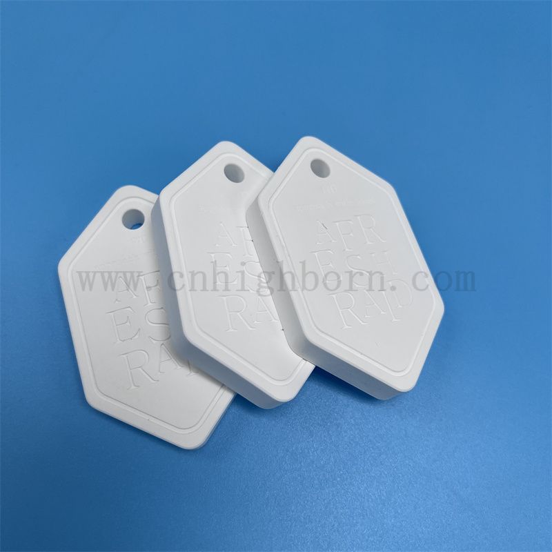 Customized Logo Hangable Gypsum Aromatherapy Tabletten Keramikplatte für den Erweiterung des Duftes 