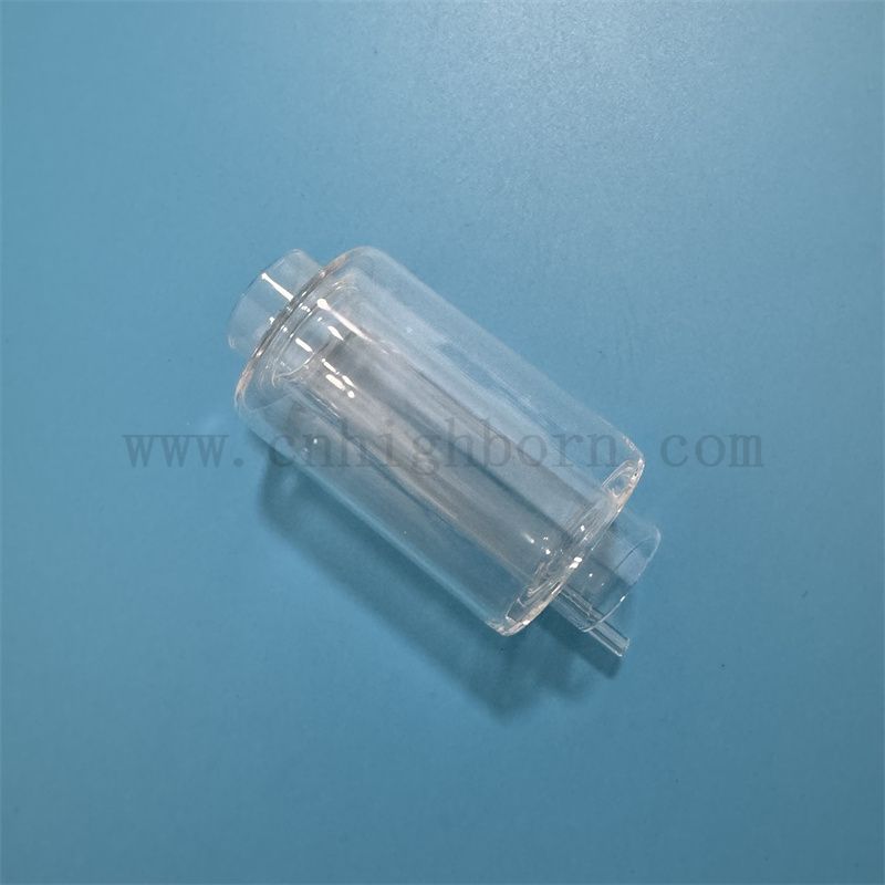 Wärme und korrosionsbeständige benutzerdefinierte Doppelschicht transparente Quarzglasrohr