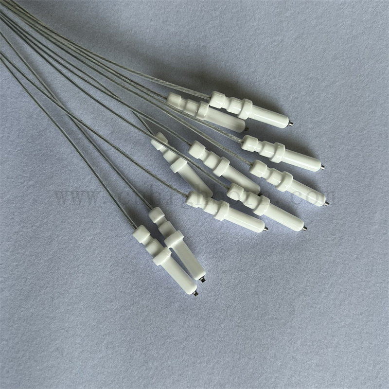 Gasherd 95 Alumina Zündung Customized Drahtlänge Al2o3 Keramikzünder