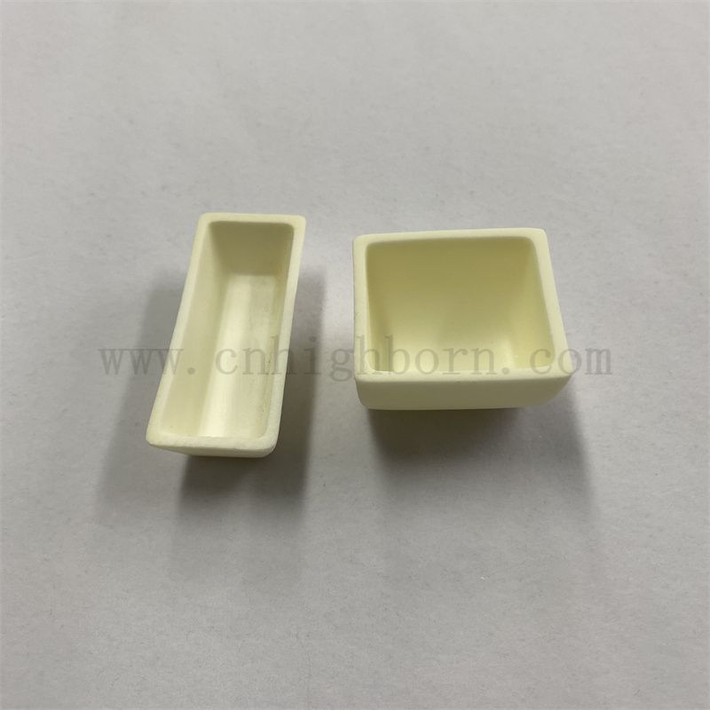 Hochtemperaturbeständiges Al2O3 Keramik Rundkucible Aluminiumoxid -Porzellan -Verbrennungsboot