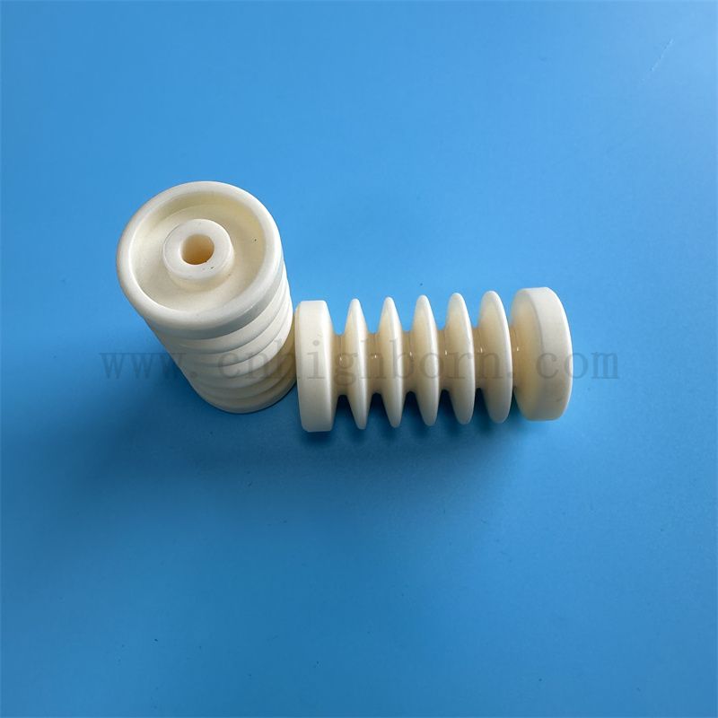Customized Wear Resistenz 95% 99% Alumina Keramik Guide Roller Industrial Polished Textile Teile