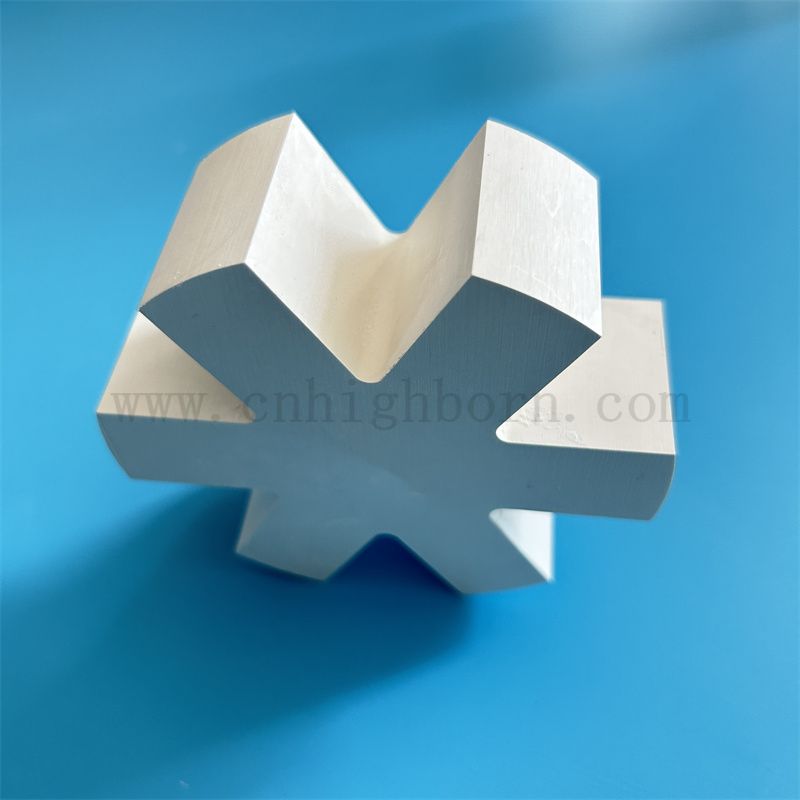 Hexagonale Bornitrid -Keramikteile 99% Reinheit Hbn Bn Keramik Strukturblock