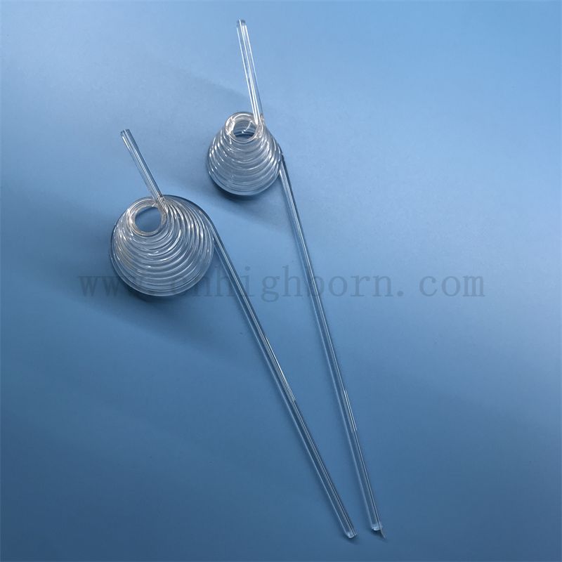 Wärmewiderstand klar maßgeschneiderte helikale Quarzfusekieselglasrohr