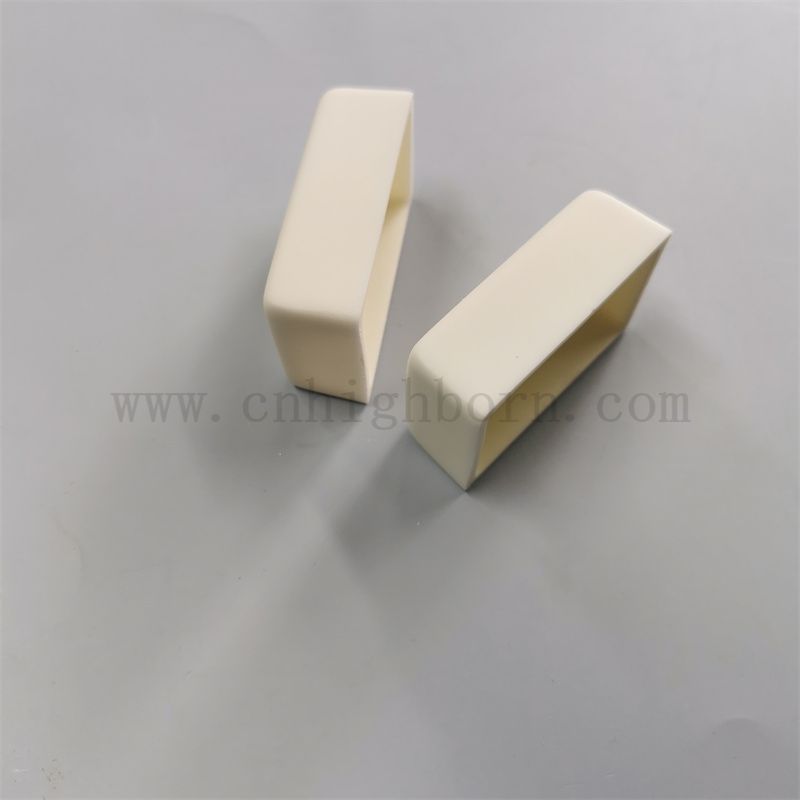 Customized 99% AL2O3 Rechteckboot Alumina Keramik Crucible