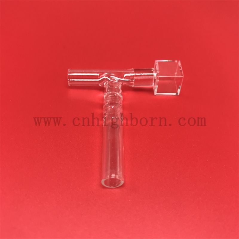 Hohe Getriebe eindeutig maßgeschneiderte Kieselglasströmungszelle Quarzkuvette