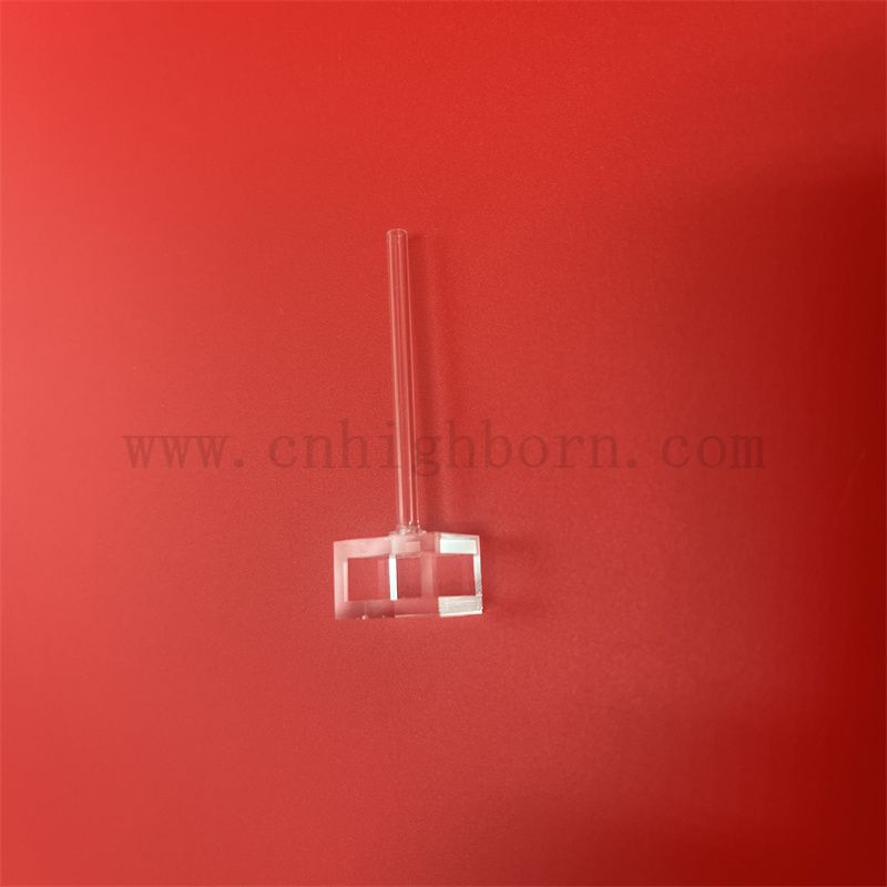 Customized Polishing Clear Borosilicat Optical Glass Cell Atomic Vapor Quartz Cuvette