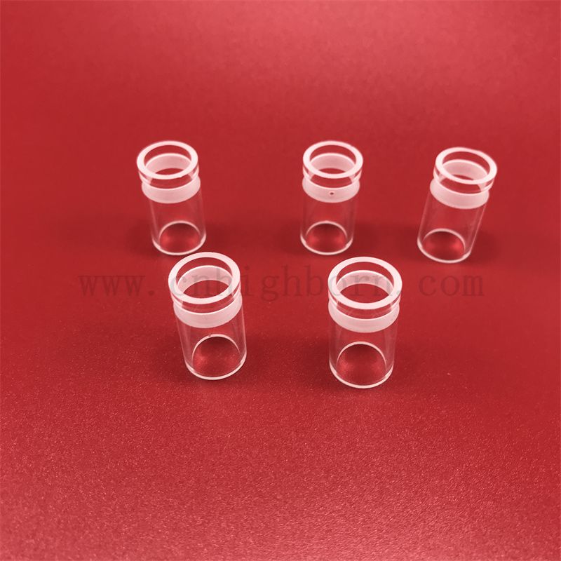 Wärmewiderstand Clear Clear Quarzglasrohr mit Laserbohrlöchern angepasst