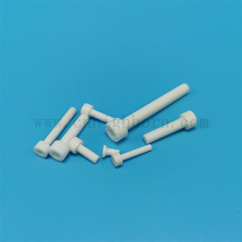 Angepasst 95% 99% AL2O3 Alumina Keramikschrauben mit Muttern