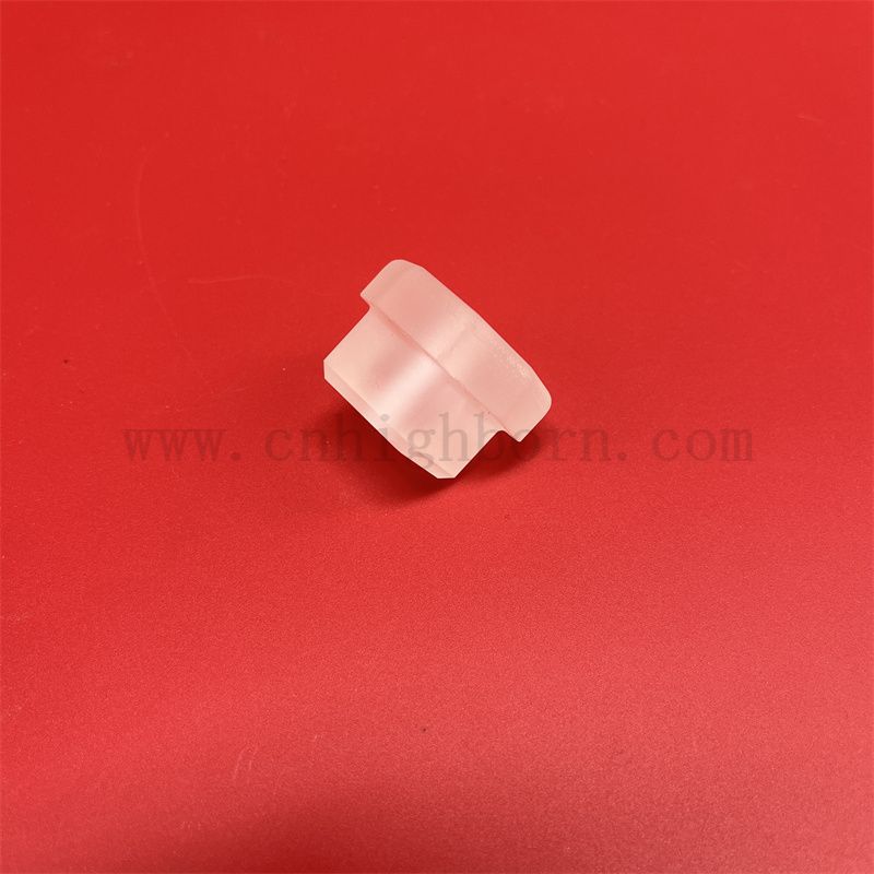 Customized Form Wärmefestes gefrostetes rund Quarzteileblatt 