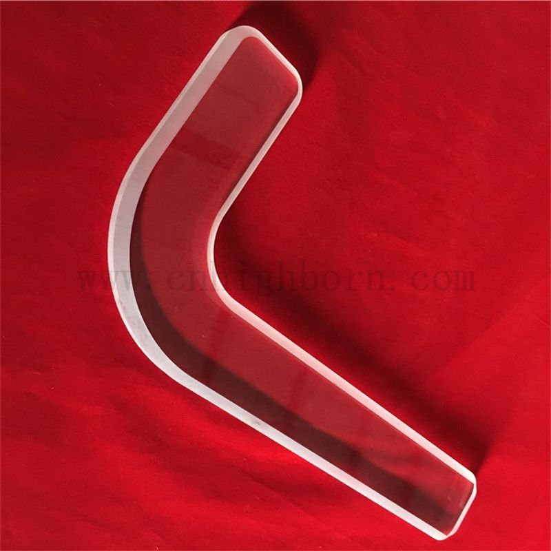 Customized Special Form Stiefoberfläche transparente Quarzglasplatte